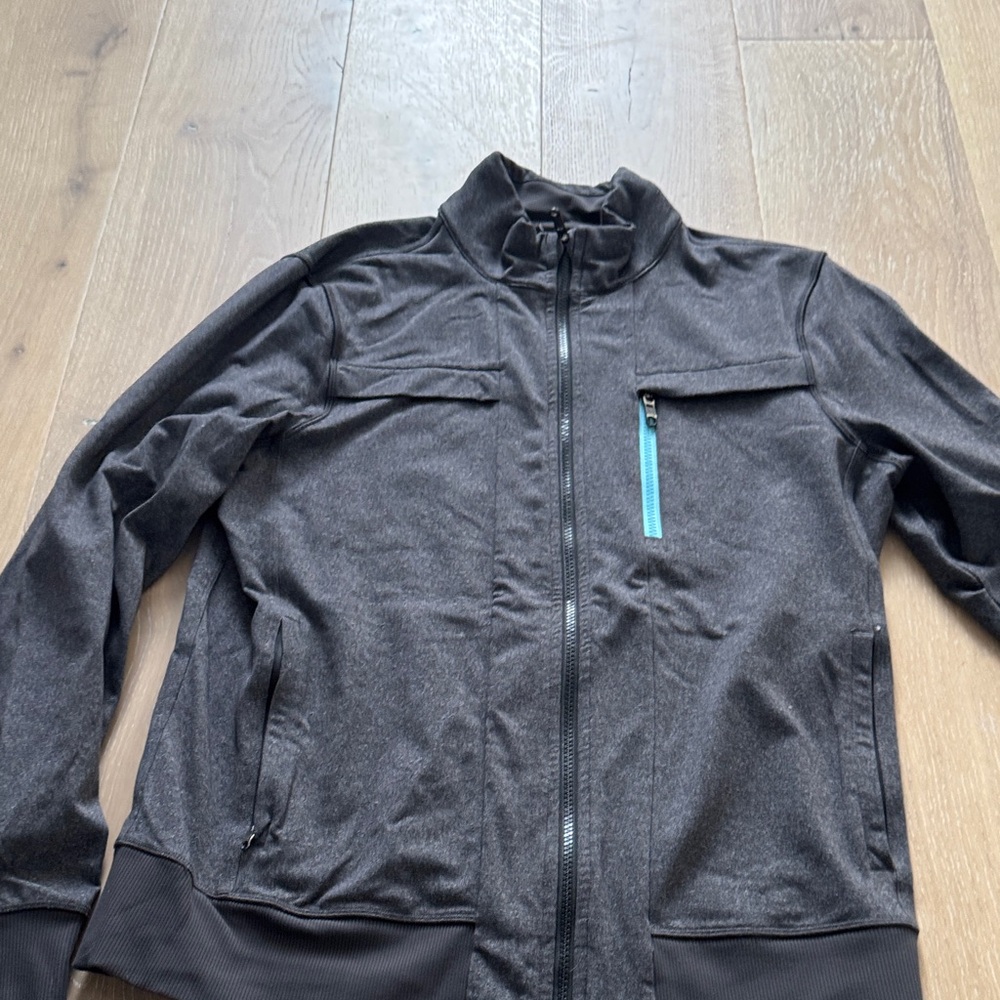 lululemon athletica Charcoal Jacket with Teal Accent